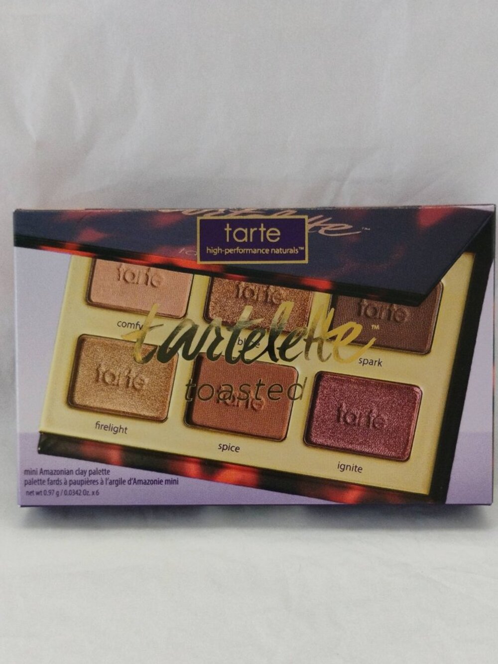 tarte Tartelette Toasted Mini Amazonian Clay Eyeshadow Palette-(Travel Size) NWT